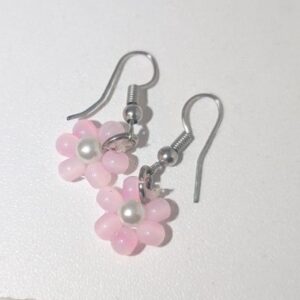 Single Flower Dangle Earrings